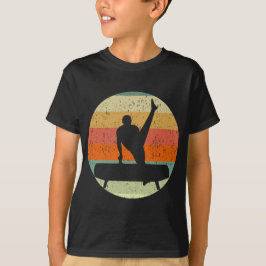 Boys Gymnastics Male Gymnast at Sunset Kids T Shirt