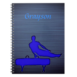 Boys Gymnastics Pommel Horse School Anteckningsbok