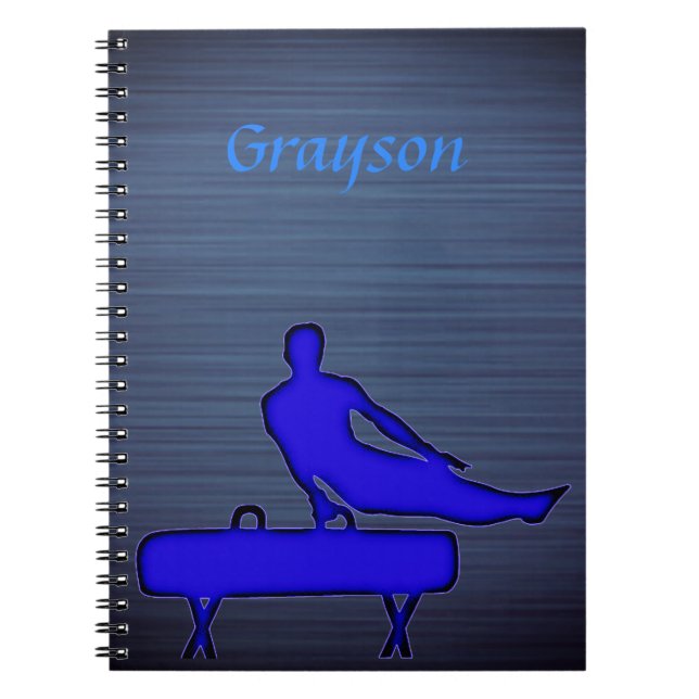 Boys Gymnastics Pommel Horse School Anteckningsbok (Framsidan)