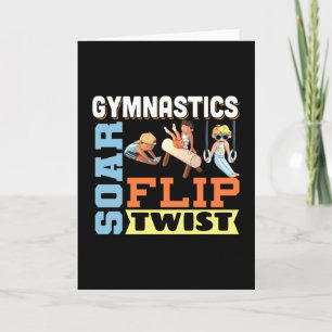 Boys Gymnastics Quote - Soar Flip Twist Kort