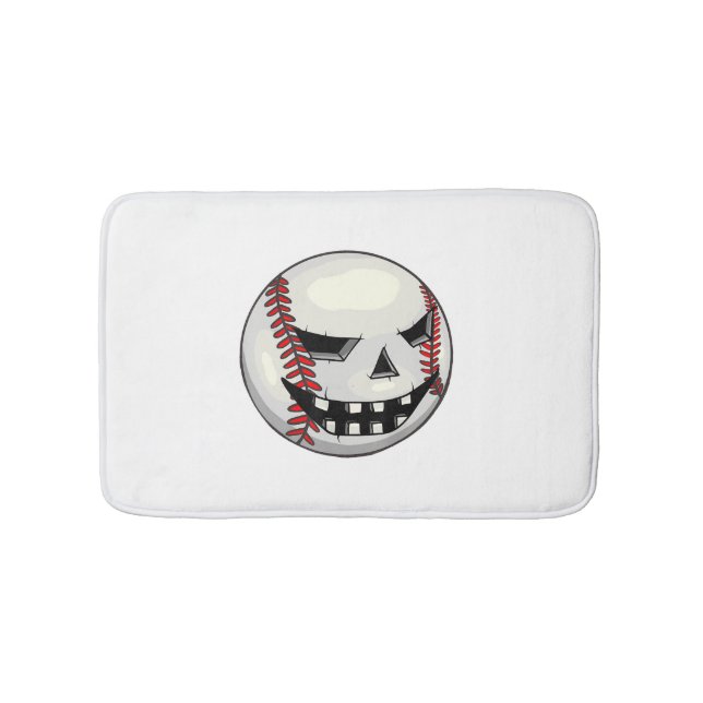 Boys Halloween Jack o lantern Baseball Player Badrumsmatta (Framsidan)