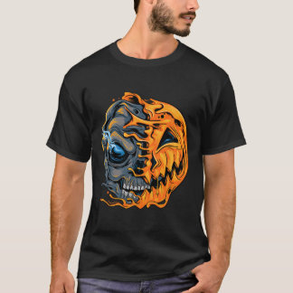 Boys Halloween Pumpkin Skull Kids Tonåringars Mana T Shirt