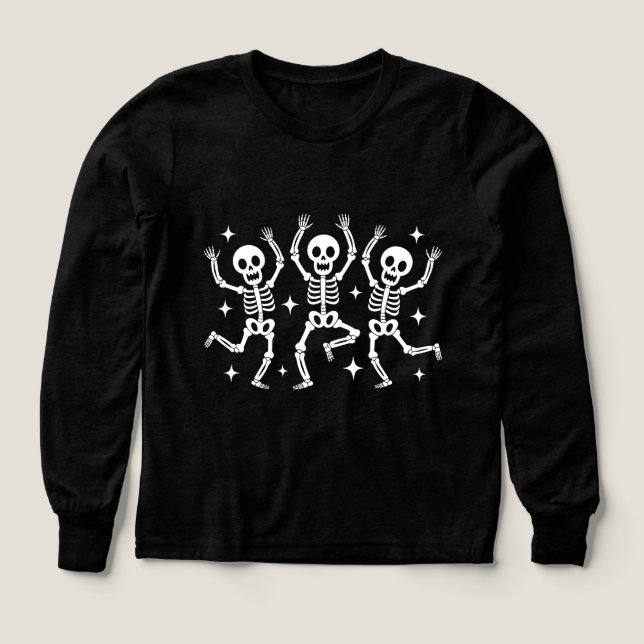 Boys Halloween Skeletons Shirt T (Design framsida)