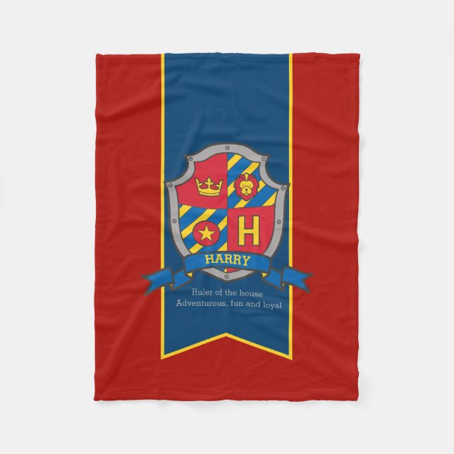 Boys Harry eller H namn och filt (Framsidan)