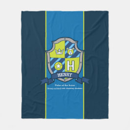 Boys Henry eller brev H namn betyder blåfilt Fleecefilt