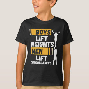 Boys Hiss Weights Manar Hiss CheerLeaers Cheer Tea T Shirt