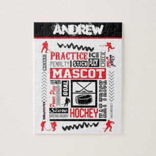 Boys Hockey Terminology Personlig Pussel
