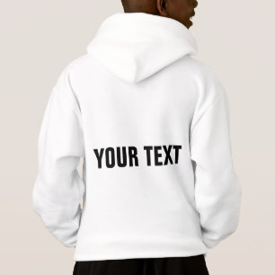 Boys Hoodies Elegant Modern Template Back Print T Shirt