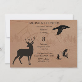 Boys Hunting-inbjudan Meddelande