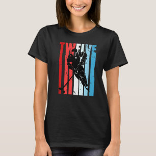 Boys Ice Hockey 12:e Birthday Player Motivational T Shirt