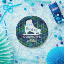 Boys Ice Skating Födelsedagsfest Neon