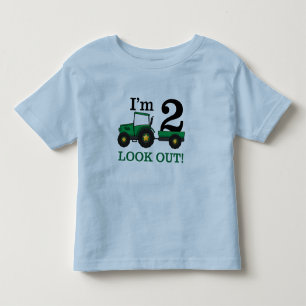 Boys Im 2,Farm Tractor födelseår T Shirt