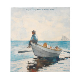 Boys in a Dory (1880) by Winslow Homer Anteckningsblock