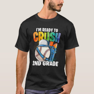 Boys jag är Redo att krossa andra Klass baseball t Shirt