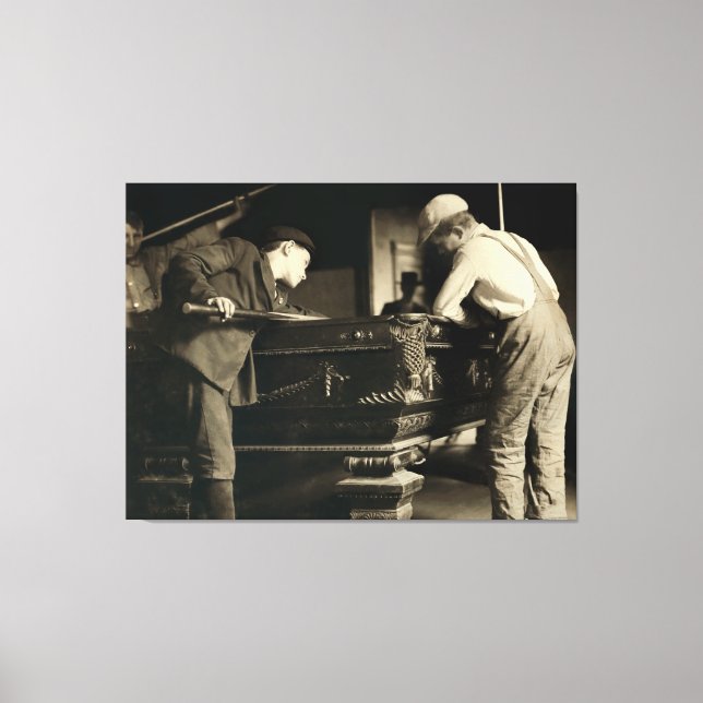 Boys Jostle for Rank at the Bassäng Bord - May 191 Canvastryck (Framsida)