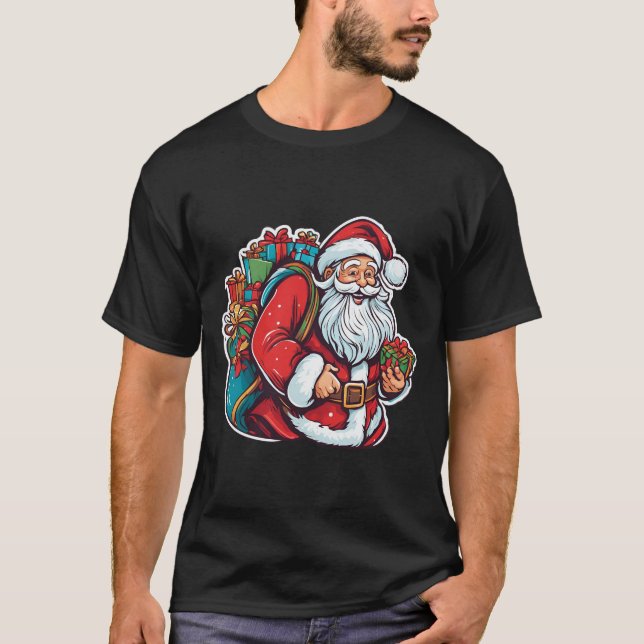 Boys jul T-Shirt | Festive Helgdag Tee for K (Framsida)