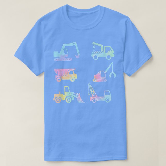 Boys Kids Småbarn Vuxnas Funny Construction Lastbi T Shirt (Design framsida)