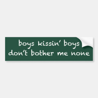 Boys Kissin’ Boys Bumper Sticker Bildekal