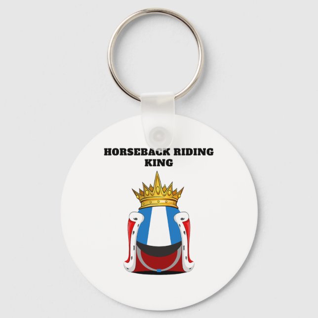 Boys  Kung Manar Horse Riding Nyckelring (Framsida)