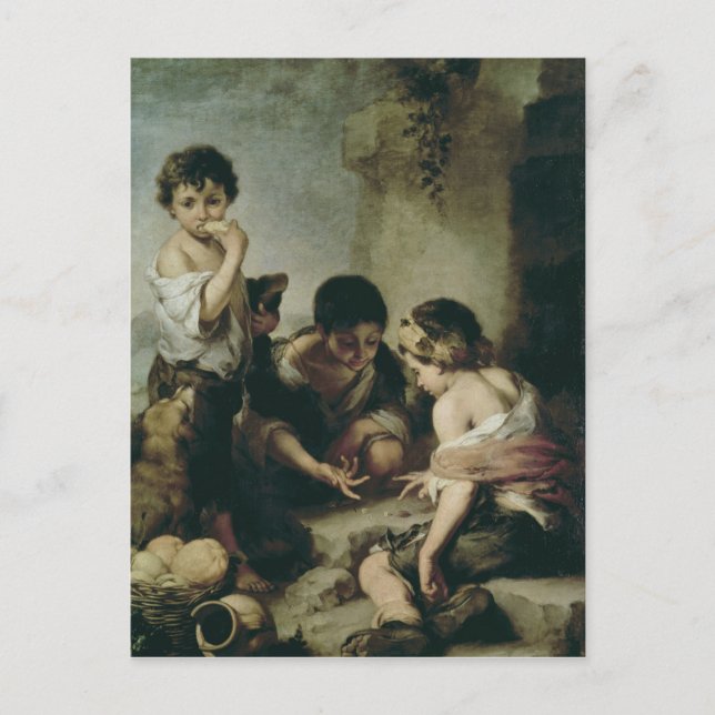 Boys lekdags, 1670-75 vykort (Framsida)