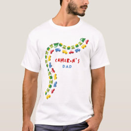 Boys Leksak Colorful Cars Buss Lastbilar Tåg T Shirt