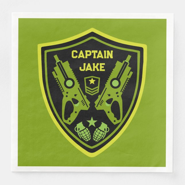 Boys Leksak Dart Gun Battle Pappersservett (Framsida)