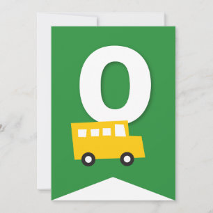 Boys Leksak Transport Grattis på födelsedagen Part Inbjudningar
