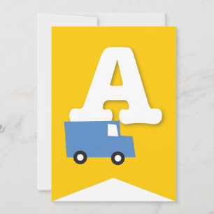 Boys Leksak Transport Grattis på födelsedagen Part Inbjudningar