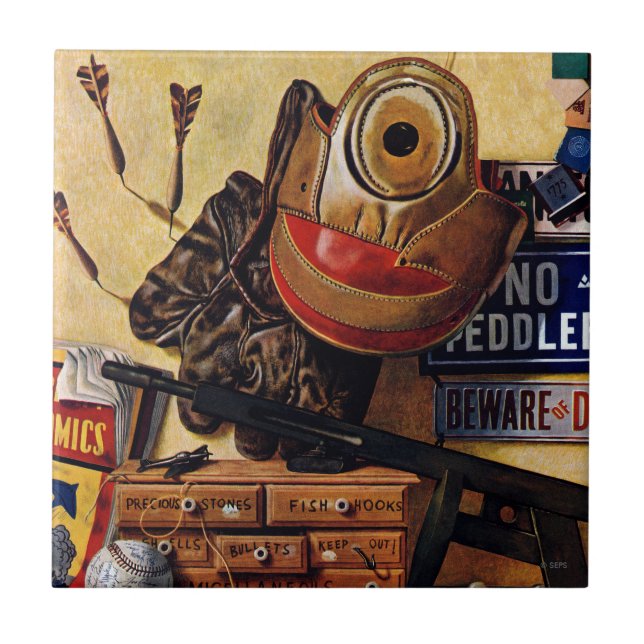 Boys Leksaker är fortfarande livstid Kakelplatta (Framsidan)