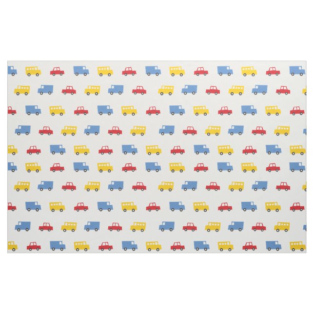 Boys Leksaker Roligt Transport Cute Car Buss Lastb Tyg (Fat Quarter)