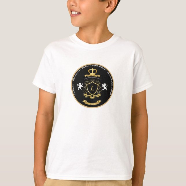 Boys Lewis Vapensköld T-shirt (Framsida)