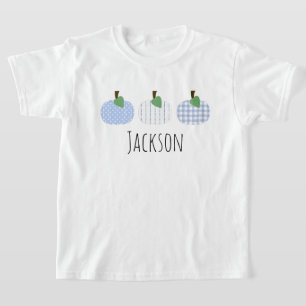 Boys Light Blue Pumpkin Trio T-Shirt