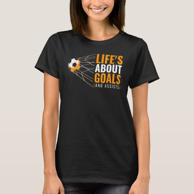 Boys 'Livet's Om mål' Boys-fotboll T Shirt (Framsida)