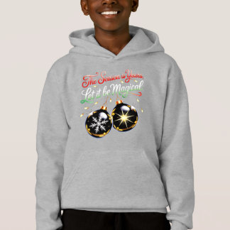 Boys' Magical Christmas Ornament Cool Festive Snow T Shirt