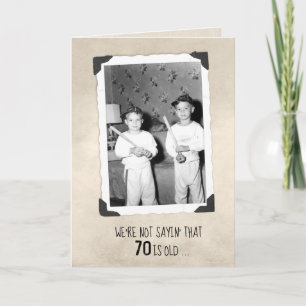 Boys med Baseball Fladdermus 70-dagars Humor-kort Kort