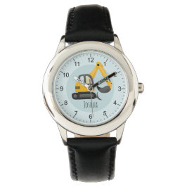 Boys Modern Construction Digger Excavator Armbandsur
