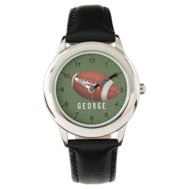 Boys Modern och Cute Football Sports Kids Armbandsur (Framsida)