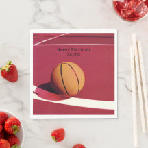 Boys Modern Sports Kids Red Court Basketball