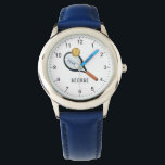 Boys Modern Sports tennis Kids Armbandsur<br><div class="desc">Den här söta och moderna barnklockan har en tennisracket och boll,  med enkel bakgrund. Titta kan vara personlig med dina pojkar namn,  och tydliga siffror,  perfekten för alla sportar i älskare.</div>
