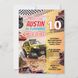 Boys Monster Lastbil i alla åldrar Inbjudningar