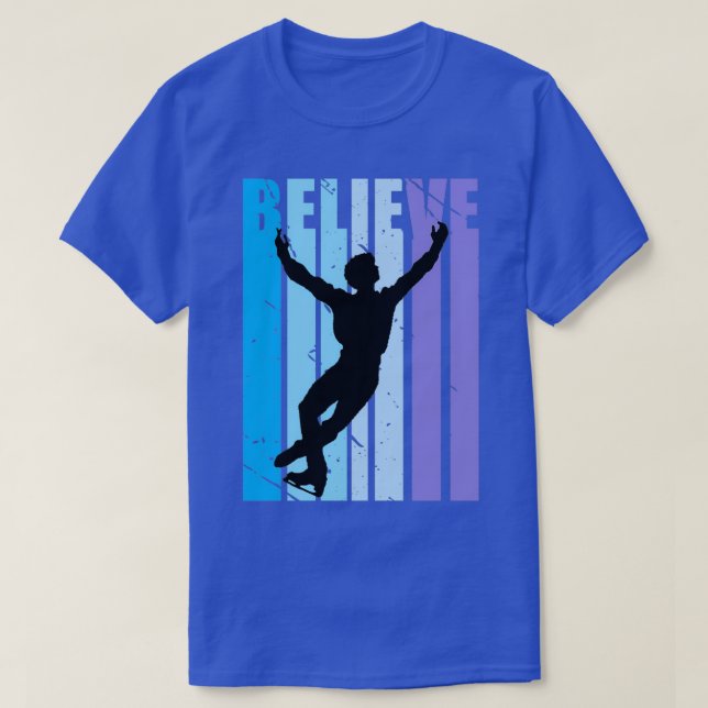 Boys Motivational Ice Skating Figur Skater Dance T Shirt (Design framsida)