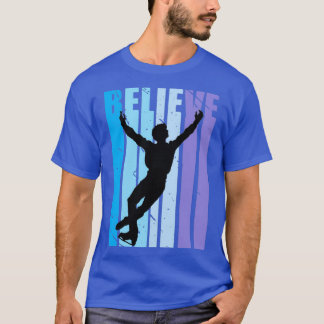 Boys Motivational Ice Skating Figur Skater Dance T Shirt