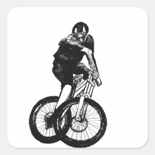 Boys Mouncycle T Shirt presenter MTB Fyrkantigt Klistermärke