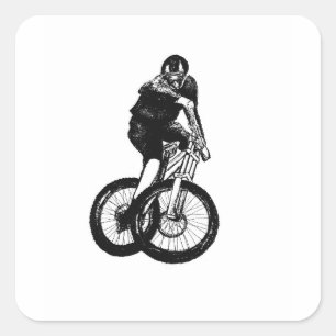 Boys Mouncycle T Shirt presenter MTB Fyrkantigt Klistermärke