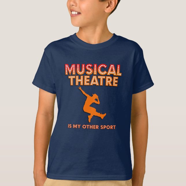 Boys "Musical Theatre is My Other Sport"  T-Shirt (Framsida)