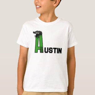 Boys Namn anpassningsbar börjar med A T Shirt