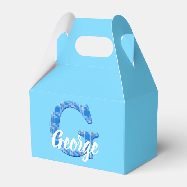 Boys Namn Anpassningsbar Play Brev G Anpassningsba Presentaskar (Framsidan Sidan)