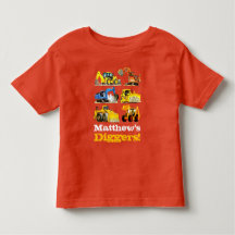 Boys Namn Giant Construction Diggers Excavators