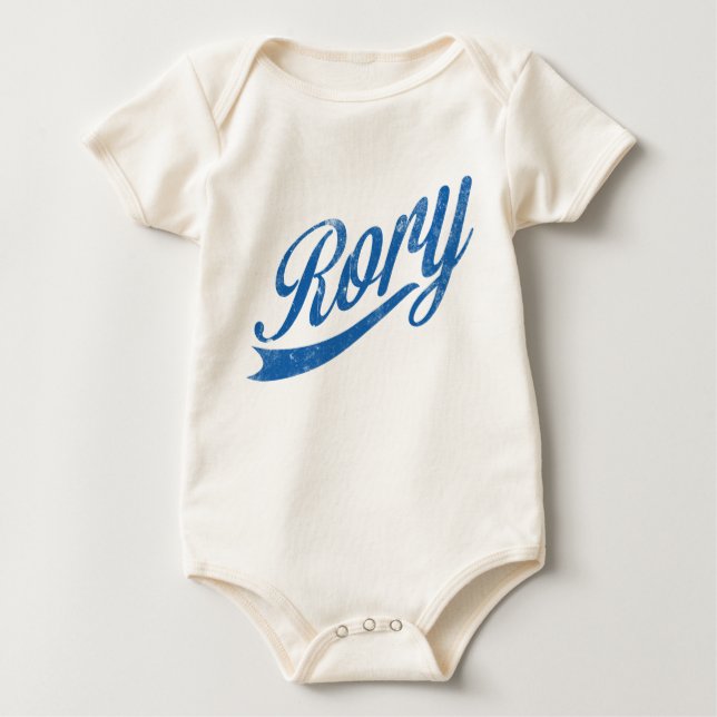 Boys Namn ’Rory’ Distress Blue Tee (Framsida)