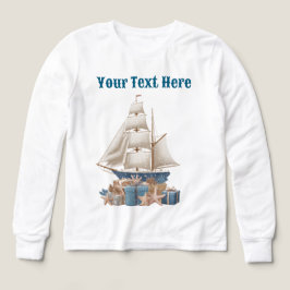 "Boys Nautical Jul T-Shirt - Festive Helgdag
